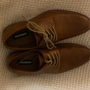 Men's Tan Leather Oxfords